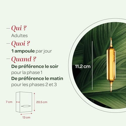 SUPERDIET - PROTOCOLE BEAUTÉ BIO - Beauté de la peau - 3 phases pour sublimer votre peau - 30 ampoules de 15 ml