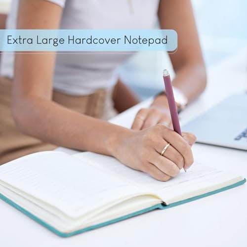 STATIONERY ISLAND Carnet Ligné A4, 320 Pages A4 Carnet de Notes, Couverture Rigide de 100 g/m2 pour Ecrire, Travailler, Etudier, Journal Intime, Myrtille