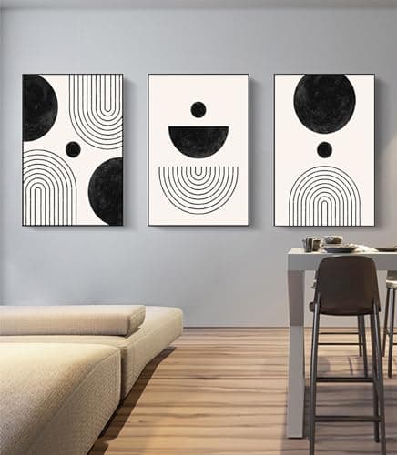 DLKAJFK Lot de 3 posters d'art abstrait moderne - Style bohème - Plante esthétique - Sans cadre - 20 x 30 cm