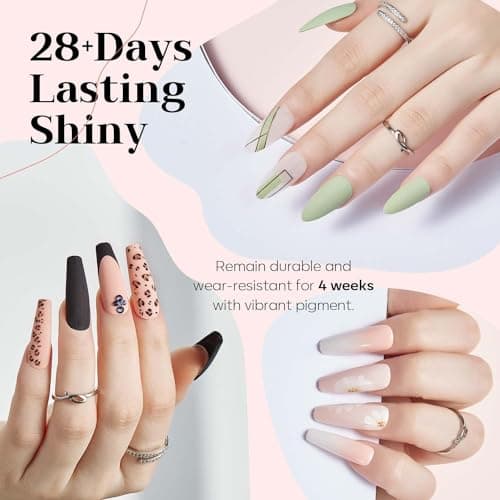 modelones Kit Ongle Gel Uv Complet, Kit Vernis Semi Permanent -Lampe Uv Ongles Gel 48W-12 Couleurs Rose Blanc Rouge Vernis à Ongles -Base Top Coat-Strass Décor Kit Manucure Salon DIY Home Nageldesign