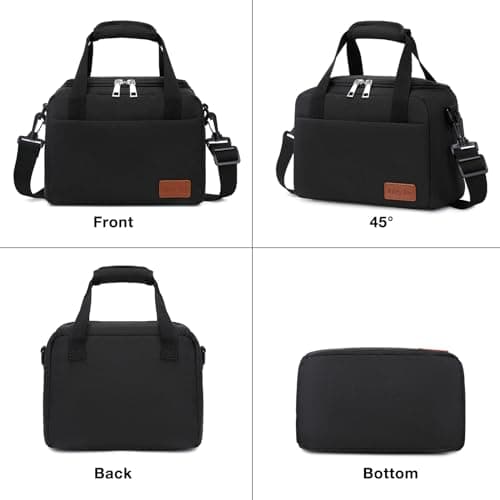 Riley Joy 8.5L Sac Isotherme Repas Portable Sac de Pique-Nique Imperméable Isolé avec Ajustable Bandoulière Sac Isotherme Pliable pour Enfant Adult