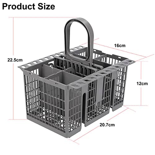 Italdos - Universel|Grand espace Panier à couverts pour lave-vaisselle Hotpoint 99673-8729, C00257140, C00386607 Gris
