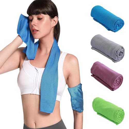 TYXHXTF 4PC Serviette Microfibre,SéChage Rapide,Cool Towel pour Sport & Fitness,Serviette De Sport,IdéAl pour Le Sport,Le Plein Air,La Plage,Le Camping Et Le Sauna(30x80cm)