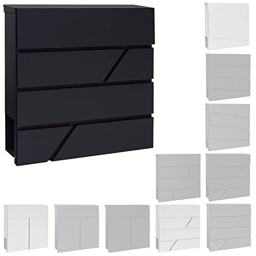 Moderne De Boîte Aux Lettres Murale En Acier Inoxydable 18 Modèles V2Aox, Farbe:Edelstahl 4 (MB05)