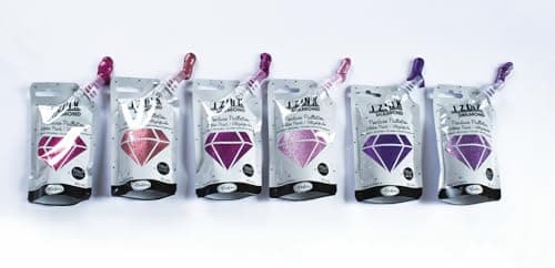 Aladine - Izink Diamond - Peinture Pailletée - Ultra Concentrée en Paillettes - Décoration Tout Support - DIY et Loisirs Créatifs - Made in France - Gourde Souple 80 ml - Rose, Taille unique