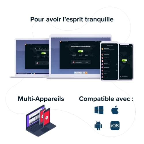 Avast SecureLine VPN 2024 - Réseau Privé Virtuel (VPN) pour la Protection de la Vie Privée - À Télécharger | 5 appareil | 1 An | PC/Mac | Code d'activation - envoi par email