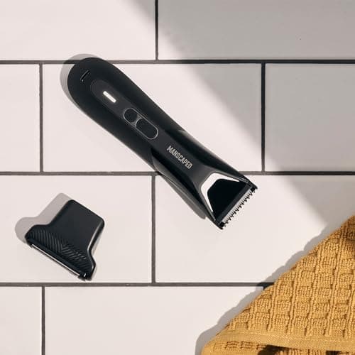 The Lawn Mower® 5.0 ULTRA de MANSCAPED® : Tondeuse Corps & Zone intime SkinSafe® pour Homme – Deux têtes de rasage, Tonte & Rasage de près, Étanche, Recharge USB, Étui de protection