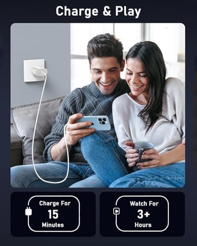 Chargeur USB C, 20W Prise USB C Chargeur Rapide pour iPhone 16 15 14 13 12 11 Pro Max Plus Mini SE X XS XR, Samsung Galaxy, Embout Adaptateur Secteur Bloc USB Type C