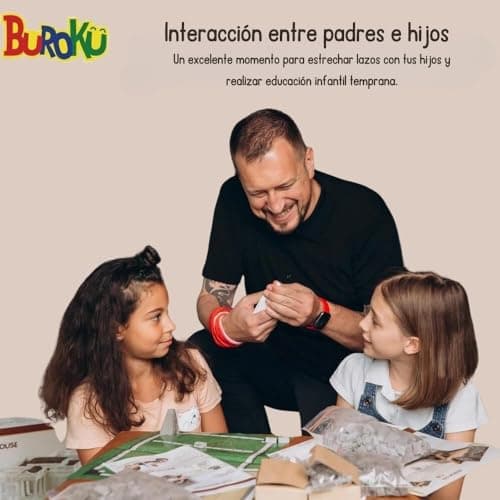 Buroku - Kit de construction romaine 390 pièces | Temple romain réaliste | Briques de pierre | Encourage l'apprentissage STEM et la motricité | Pour enfants et adultes | Colle incluse