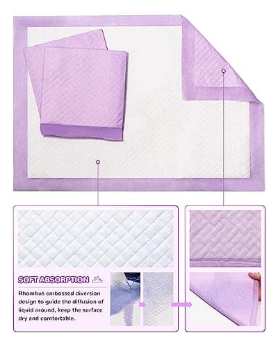 Lot de 100 alèses à langer jetables ultra douces et imperméables 33 x 45,7 cm