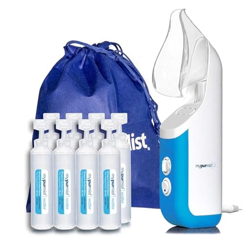 MYPURMIST FREE Inhalateur de vapeur instantanée Ultrapure sans fil, vaporisateur et humidificateur à vapeur chaude pour la sécheresse des sinus et du nez