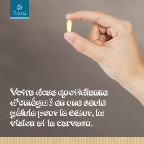Omega 3 Vegan - Huile d'Algue haute concentration - 325mg DHA + 150mg EPA par capsule - Bénéfique pour le Cœur, le Cerveau et les Yeux - 100% Végétal - 60 capsules (2 Mois)