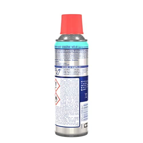 WD-40 SPECIALIST • Lubrifiant Chaîne Vélo Toutes Conditions • Aérosol • Formule au PTFE pour empêcher l'adhérence des saletés • Protection anticorrosion • Réduit les points de friction • 250 ML