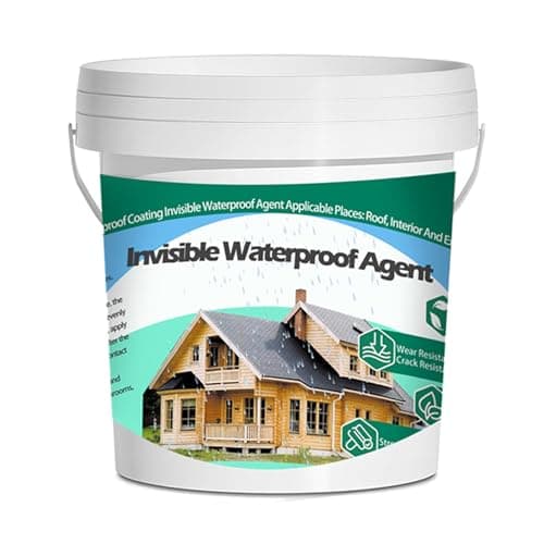 QUKLOGEN 102Fl.oz Scellant Invisible Imperméable,Mperméable de Colle Liquide Transparente avec Brosse Mastic Couteau Gants de Travail Rouleau de Peinture