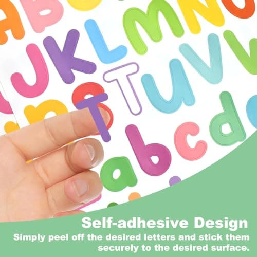 15PCS Autocollants Lettre Autocollants Alphabet Autocollants de Chiffres Alphabétiques Autocollants Numéro Alphabet Coloré Gommettes Enfants Autocollants Alphabet Auto Adhésifs pour Déco