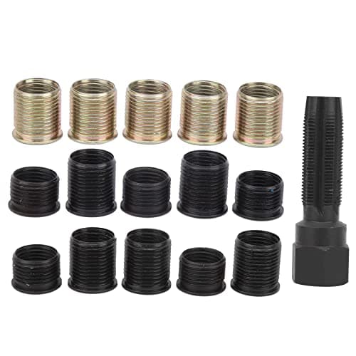 Outil de réparation de filetage, Outils et dépannage Kits de réparation de filetage de bougie d'allumage M14x1.25 Kit de rechapage en acier au carbone