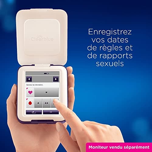 Clearblue Pack de Recharge pour Moniteur de Fertilité Clearblue Avancé : 20 tests de fertilité pour l’ovulation et 4 tests de grossesse, 24 tests (moniteur vendu séparément)