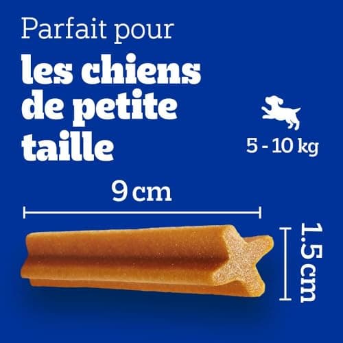 PEDIGREE DENTASTIX 56 Bâtonnets à Mâcher Bucco-Dentaires pour Petit Chien 5-10kg (Lot de 8 Sachets de 7 Friandises) - Hygiène, Scientifiquement Prouvé, Nettoyage Dents au Quotidien