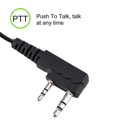 Talkie walkie Casque dans l'oreill, Écouteur à Tube de sécurité avec Microphone, Solide et