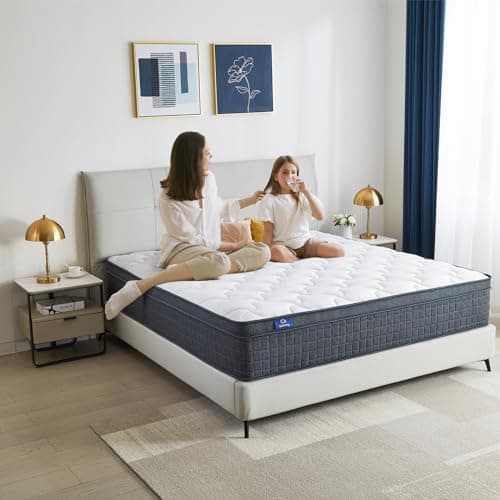 SuiLong Matelas 160x200 26 cm Épaisseur H3 H4 Matelas à Ressorts Ensachés Mousse Mémoire de Forme,Hybride Matelas,7 Zone Orthopédique Parfait Soutien Confort Matelas Lit d'Adulte et d'enfant 160x200