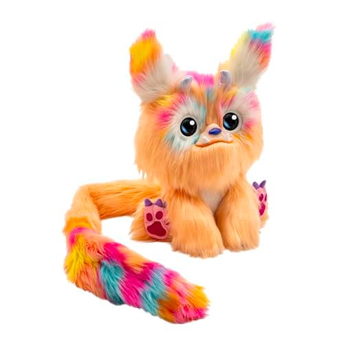 Furlings - Cleo | Adorable Peluche Interactive Jackalope avec Plus de 80 Réactions | Jouet Enfant à Partir de 3 Ans Idéal comme Jouet Cadeau d'anniversaire ou de Noël, Orange