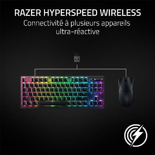 Razer Viper V3 HyperSpeed - Souris sans fil pour l’Esport (Capteur optique 30K Focus Pro, Jusqu’à 280 Heures d’Autonomie, Switches Mécaniques de 2e gen, Polling Rate Réel de 4000 Hz) Noir