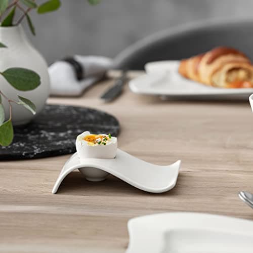 Villeroy & Boch NewWave Coquetier, Porcelaine Premium, Blanc