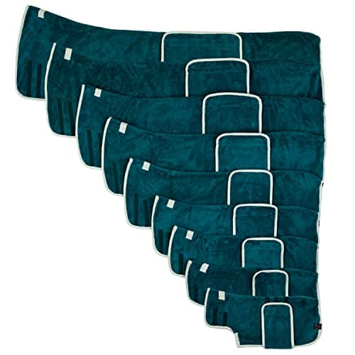 Lucky Paws® Peignoir Chien - Peignoir pour Chien à Double Couche - Peignoir Chien Super absorbante et Serviette pour Chien Ultra Douce en Un Seul Accessoire Chien Luxueux (M, Rose poudré)