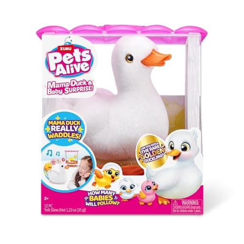 Pets Alive Mama Duck & Baby Surprise de ZURU Peluche Interactive