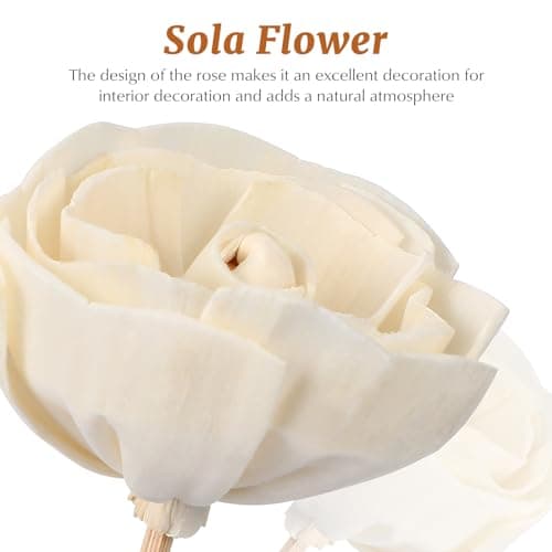 Angoily 8PCS Fleurs de Diffuseur à Roseaux, Diffuseur de Parfum en Rotin, Diffuseur de Fleurs avec Bâtons de Rotin pour Parfum de Pièce Et Décoration de La Maison