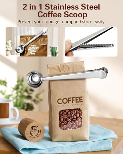 COOL KNIGHT Moulin à Café éLectrique Avec Compteur Et Une Tasse De Broyage En Acier Inoxydable, Broyeur Cafe Grain Capacité De 100g. Convient Pour Les éPices, Les Grains De Café Et Les Noix,Etc.