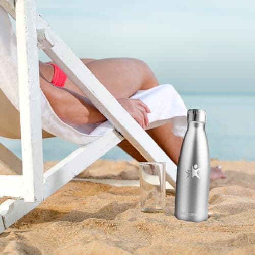KollyKolla Gourde Isotherme 750ml, Gourde Inox, Isolation Double Paroi, Bouteille d'eau Reutilisable, sans BPA, Etanche, Bouteille Isotherme Acier Inoxydable, pour Enfant, Adulte, Sport, École, Bureau