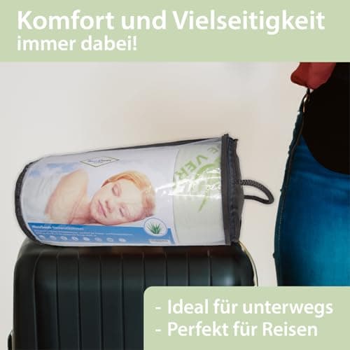 Oreiller Visco esprit du col de l'allergie 40 x 80 cm H 12 cm - Oreiller support cervical