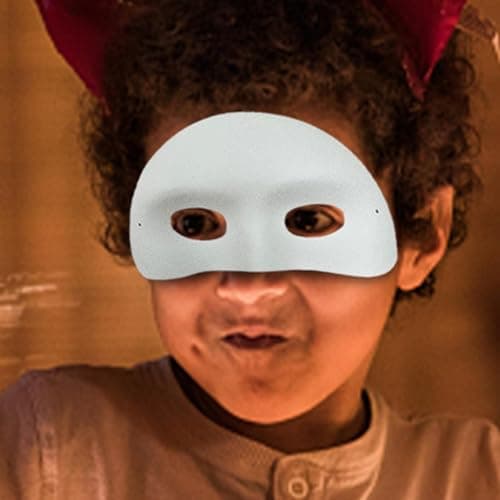Générique Masque à peindre pour,Masque blanc à peindre,12 demi-masques | Masque de graffiti vierge, masque de coloration pour mascarade de cosplay de carnaval