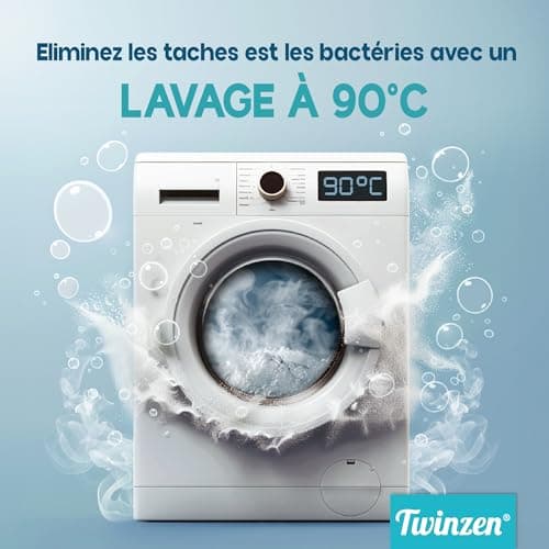 Twinzen - Protege Matelas 160x200 - Protection Imperméable et Respirante - Alèse 160x200