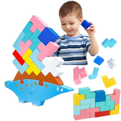 Akosuntoys Montessori Jouet à partir de 3, 4, 5 ans, dinosaure à partir de 3, 4, 5 ans, cadeau pour garçon, 3, 4, 5 ans, jeux éducatifs à partir de 3, 4 ans, jeux à partir de 3 à 5 ans