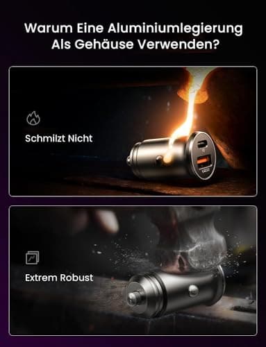 LISEN Chargeur Allume Cigare USB C, PD 36W & QC 18W Chargeur Voiture Rapide3.0, Mini Alumencigare USB C, Prise Allume Cigrae 12 V pour iPhone 17 Pro Max 16 15 14 13 Galaxy S24 23 iPad Tablette Airpods