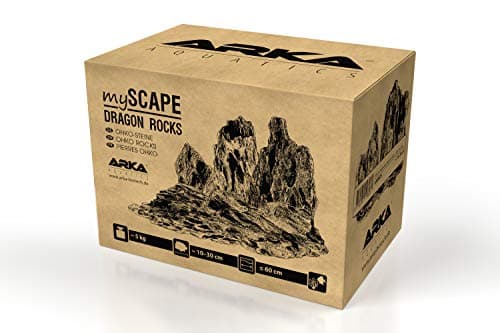 ARKA Pierres Dragon 5 kg 10-30 cm - myScape-Rocks Aquarium Terrarium | pierre d'argile naturelle, plantable, offre des cachettes, aquascaping, jardin, aquarium, terrarium