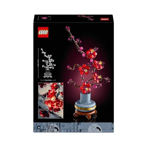 LEGO Botanique Les Fleurs de Prunier - Plante Artificielle à Offrir - Set de Construction, Adulte - Décoration intérieure - Activité relaxante - Idée Cadeau pour la St Valentin, Femme ou Homme 10369