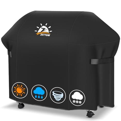 Zettum Housse de barbecue 147 cm - 7130 - Housse de barbecue Exterieur pour Weber Genesis II Series, Bâche de Protection imperméable, Housse pour Weber Genesis E-330, E-310, S-310, S-330, S-335, S-340