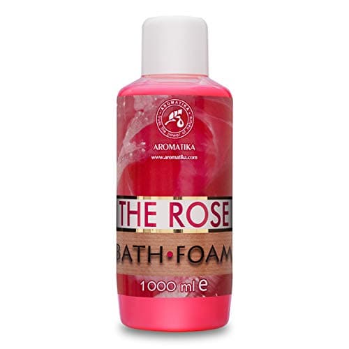 Mousse de Bain à Huile Essentielle Absolue de Rose 1000ml - Soin du Corps - Bon Sommeil - Beauté - Bain - Soin du Corps - Bien-être - Détente - Aromathérapie - Spa