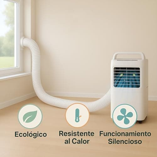 MIRTUX Tuyau flexible pour climatiseur portable 6 m Diamètre 150 mm PVC résistant à la chaleur Compatible avec les séchoirs et hottes de cuisine Pingouin Installation facile à la maison ou au bureau