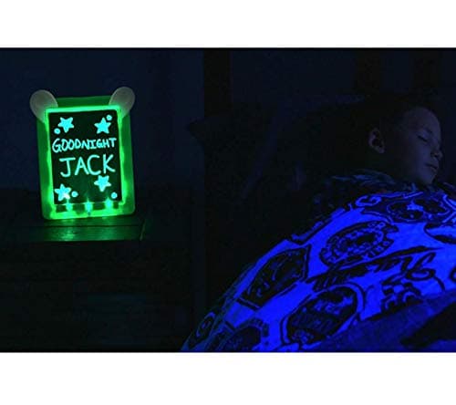 PHYLES Tableau Magique, Ardoise Magique pour Enfant, Tableau Magique Lumineuse Bebe Dessin Multifonction avec 8 Effets Lumineux - Loisir Créatif Jouet Educatif pour Votre Petit Artiste (Blue)