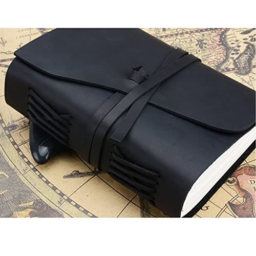 Jacklin F Carnet en cuir personnalisé avec votre texte pour maman femme homme lui | Carnet de notes en cuir Journal Journal personnalisé | Cadeau personnalisé pour les enseignants en fin de scolarité