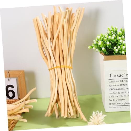OKUMEYR 50 Pièces Branches Sèches Naturelles Brindilles D'artisanat Fausses Brindilles Branches Artificielles Journaux Bâtons De Popsicle pour L'artisanat Brindille Artificielle Bois