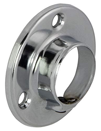 Portemanteaux chromé Tube de penderie 25 mm rond incl. 2 Pièces Stock de tube penderie NEUF Longueurs 1000 jusqu'à 2000 mm - fabriqué en Allemagne - 2000mm