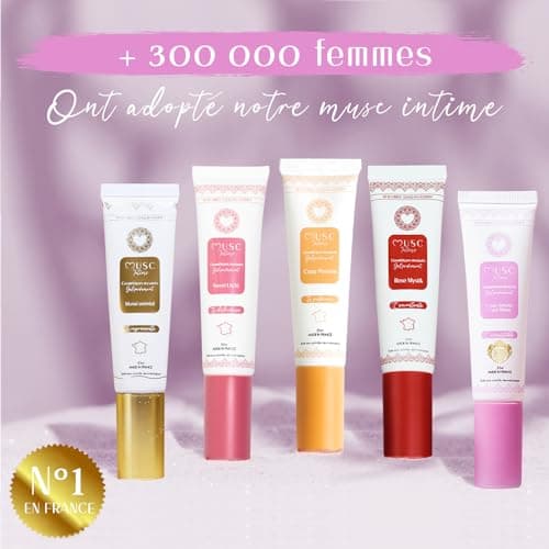 MUSC INTIME La Marque Officielle - Parfum Intime – L’irrésistible - Absorbe Les Odeurs les plus intimes - Contre La Transpiration - Tenue 48h - Flacon Pompe 30ml (Musc Blanc)