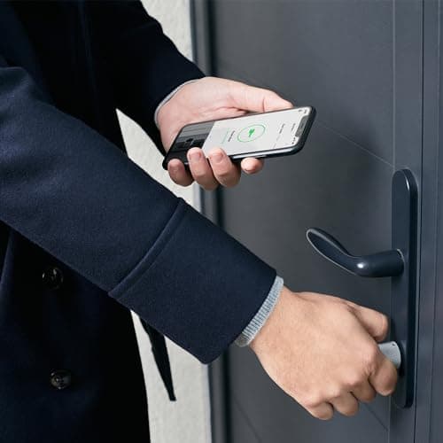 Netatmo Doorlock, Serrure et Clés Intelligentes, Accès par Smartphone ou Clé NFC sécurisée, Partage d’accès avec vos invités, Cylindre européen universel connecté EN15684, Bluetooth BLE chiffré,NDL-EC