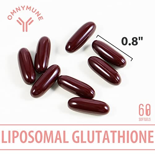 Glutathion Liposomal 1000 mg avec Vitamine C et Acide Hyaluronique – L-Glutathion Réduit, 180 Gélules, Sans Gluten, Sans OGM