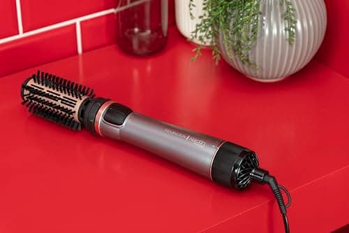 Remington Brosse Soufflante Rotative automatique [Soin kératine & huile d'amande] Keratin Protect (1000W, Céramique, Température variable, 3 accessoires: 2 brosses rondes 40 & 50mm + de Volume) AS8811